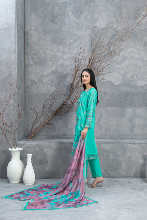 🌸 Tawakal Brand – Embroidered Elegance Suit 🌸
