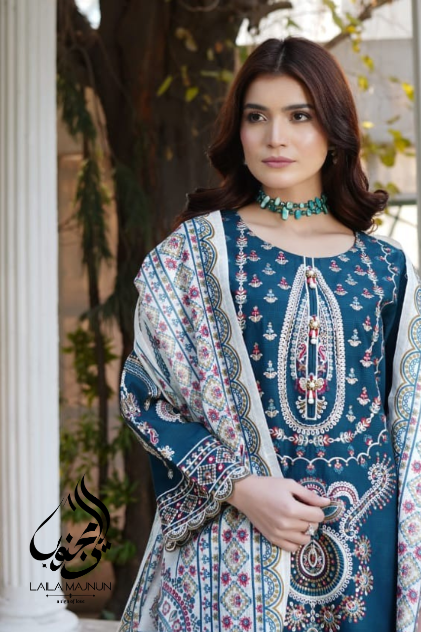 "Zeba-e-Nazneen" 3 PC Lawn Stiched Suit