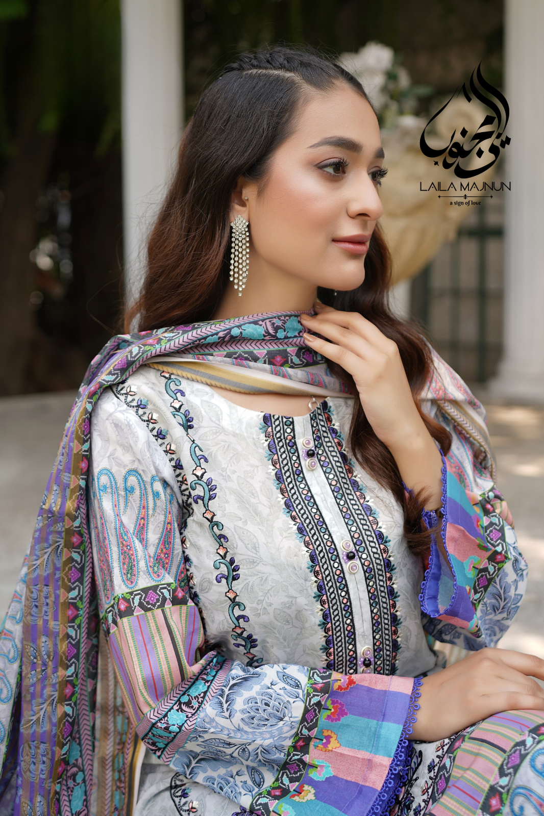 "Baagh-e-Ishq" 3PC Lawn Suit – Stitched
