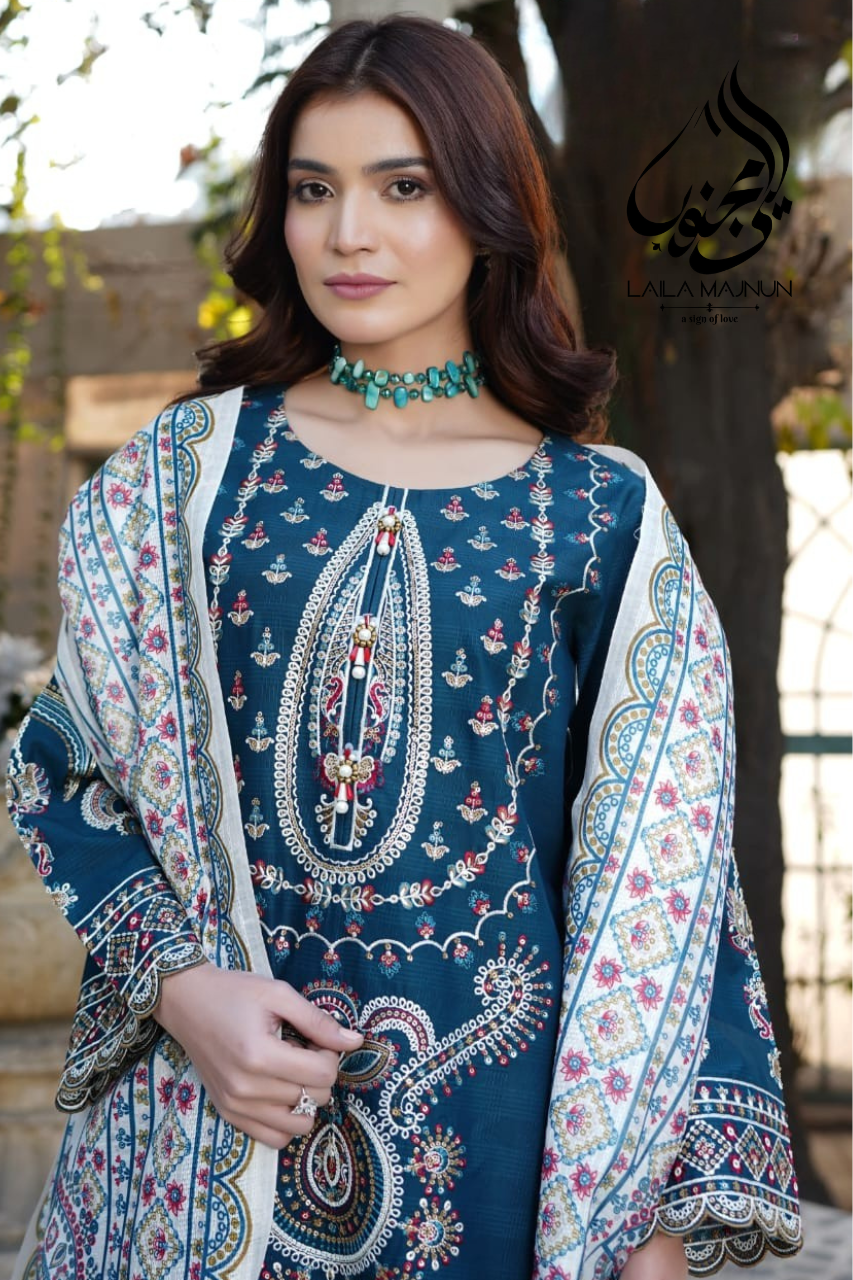 "Zeba-e-Nazneen" 3 PC Lawn Stiched Suit