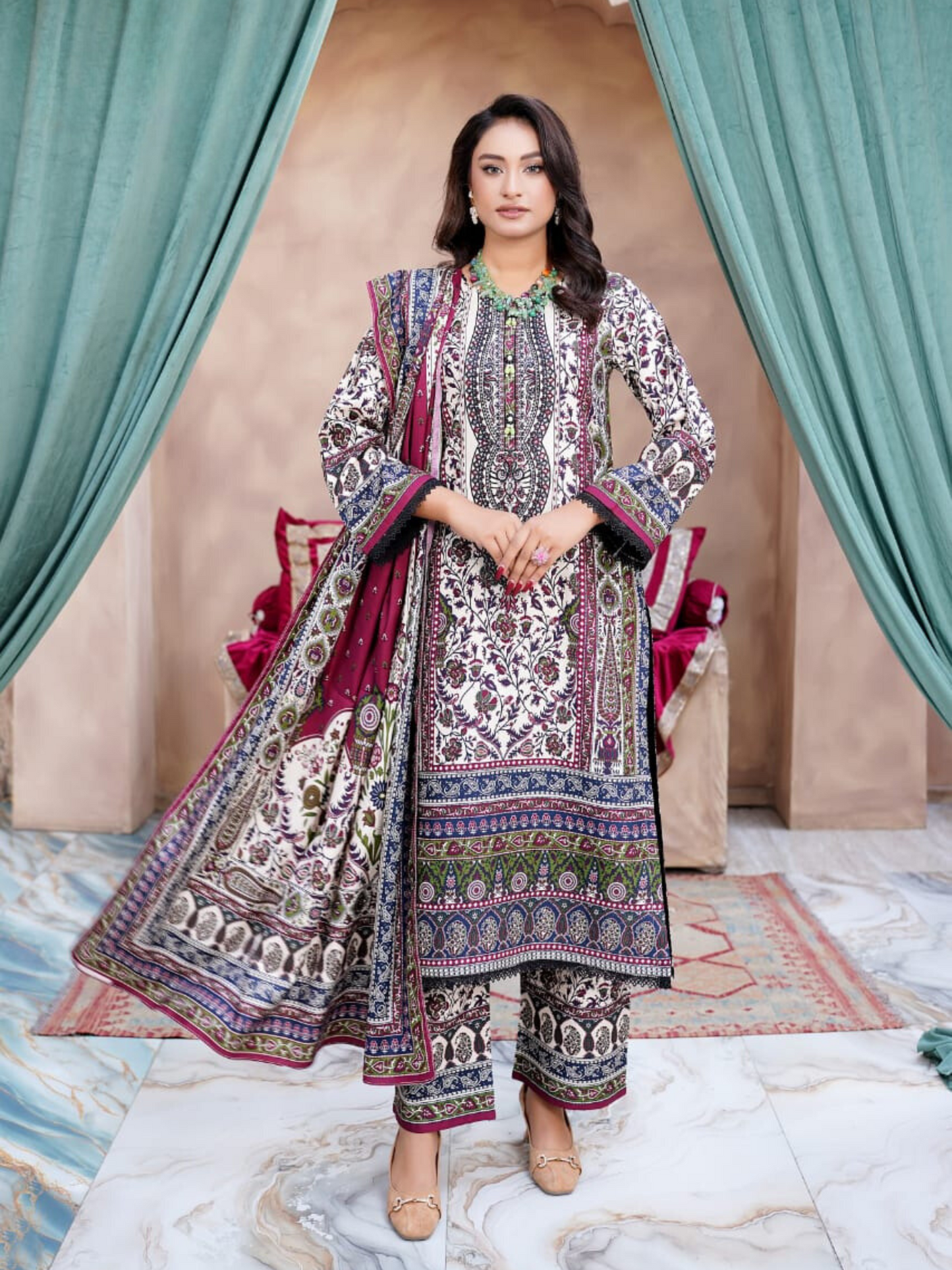 Gul Rukh (گل رخ) - Stitched - 3 Piece