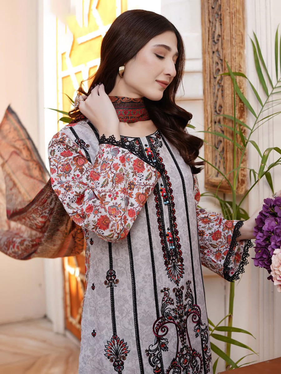Nargis (نرگس) – Stitched 3 Piece