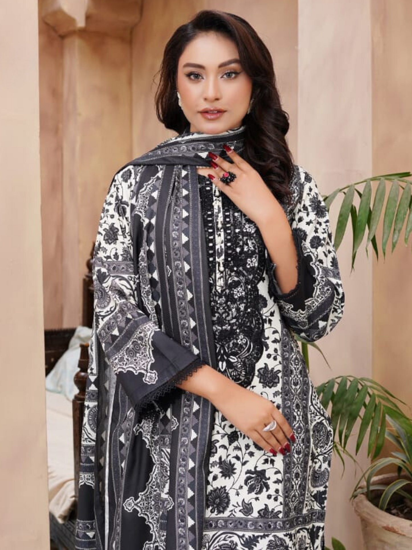 Shab Rang (شب رنگ) - Stitched - 3 Piece