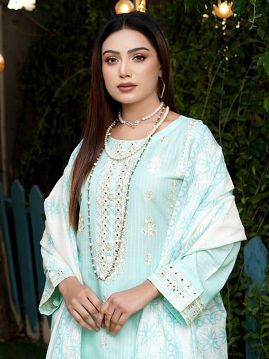 Mahnoor (ماہ نور) – Stitched 3 Piece