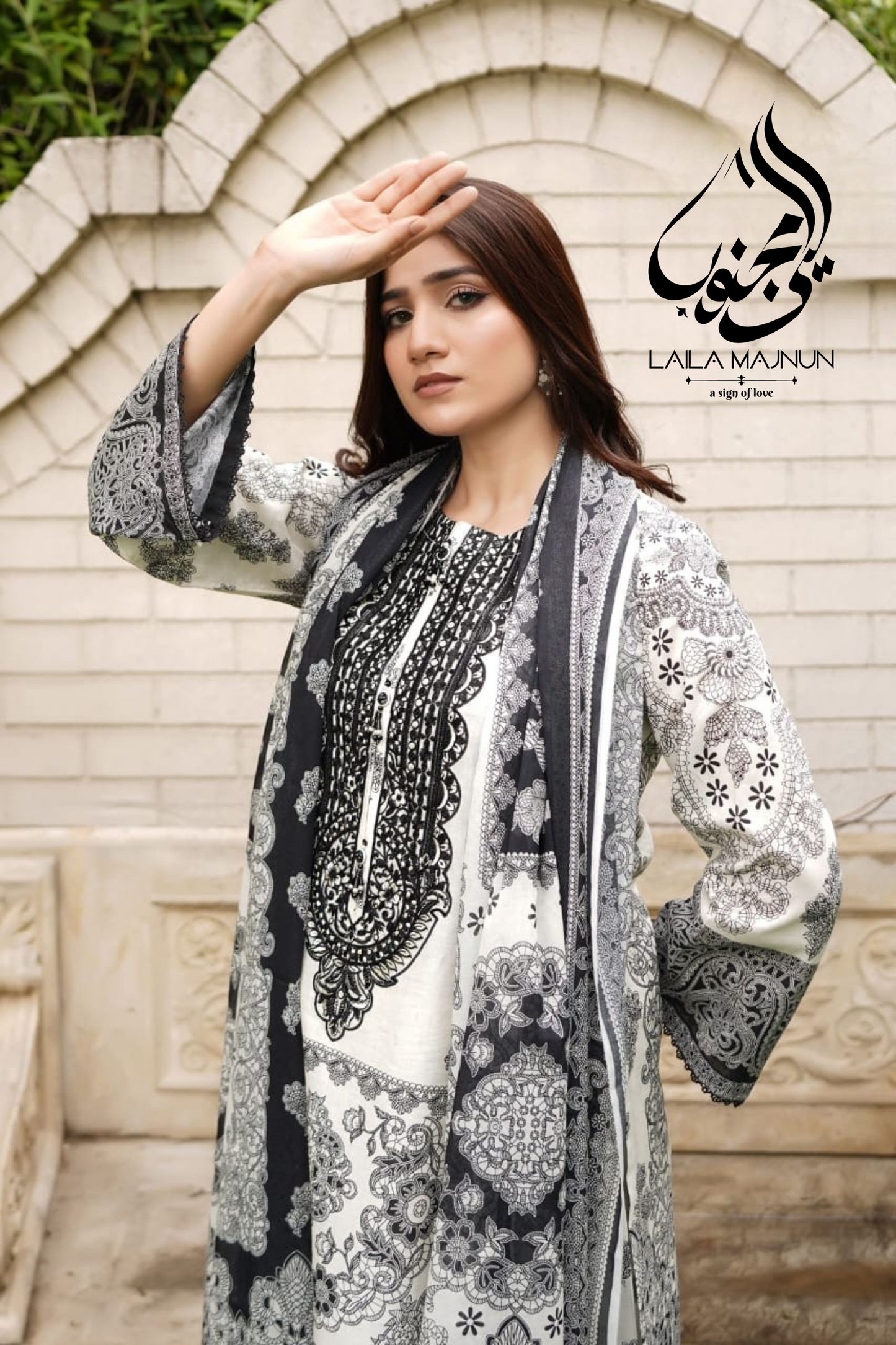 "Shehnaai-e-Noor" 3PC Lawn Suit-stitched