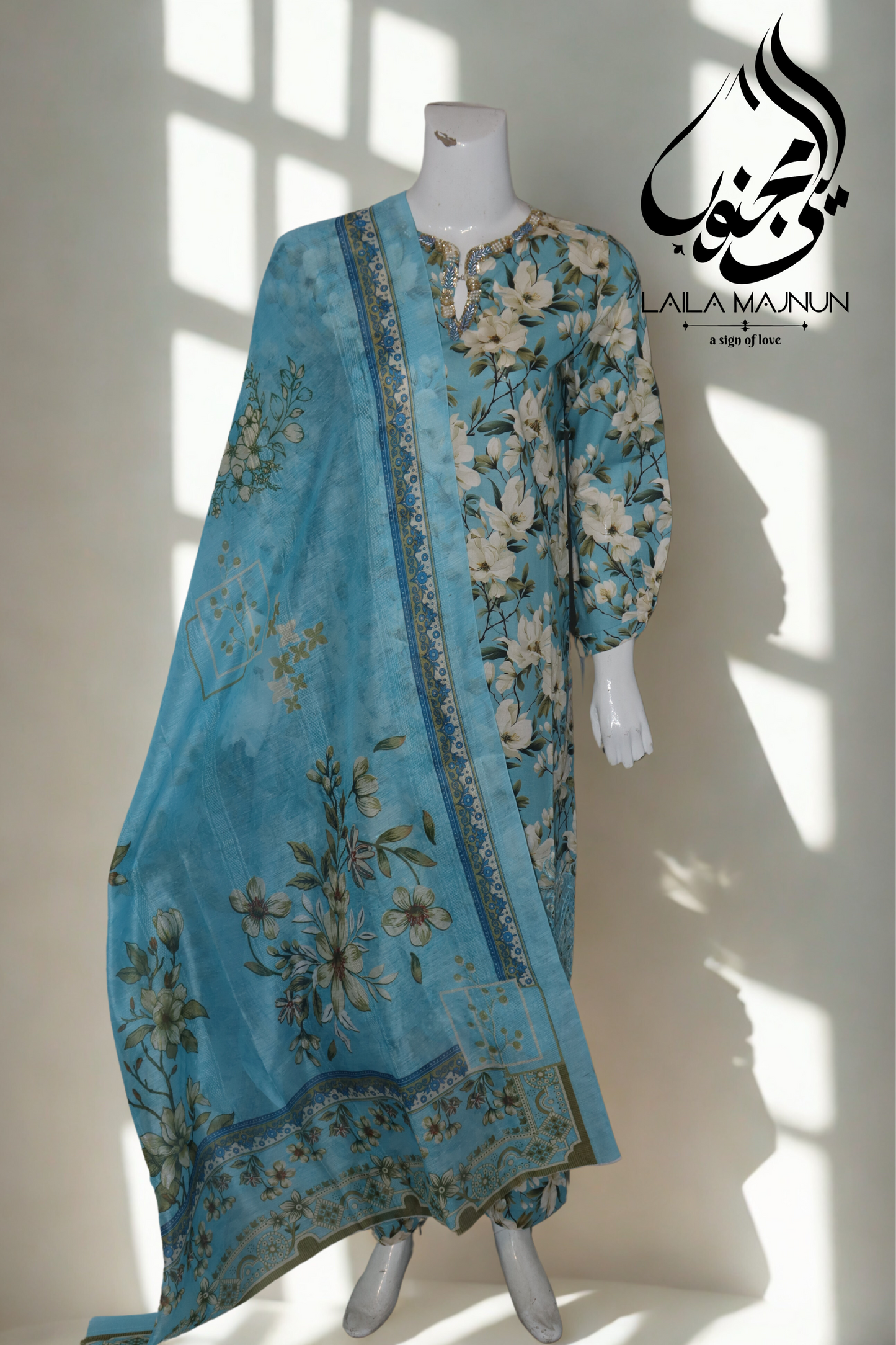 "Shaam e Ghazal" 3 Piece Lawn-Stitched