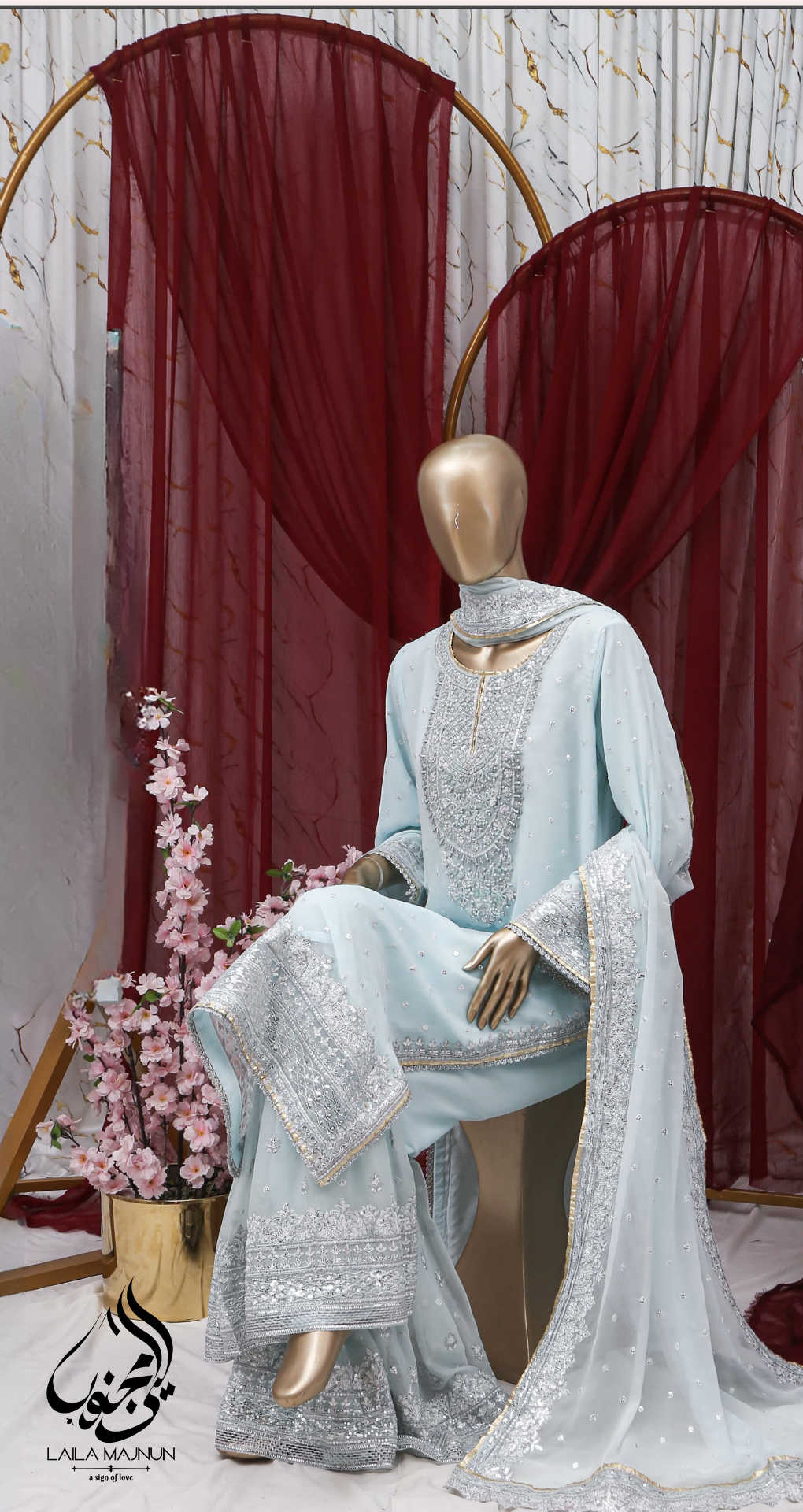 "Meherbano-e-Falak" 3PC Fancy Suit – Stitched