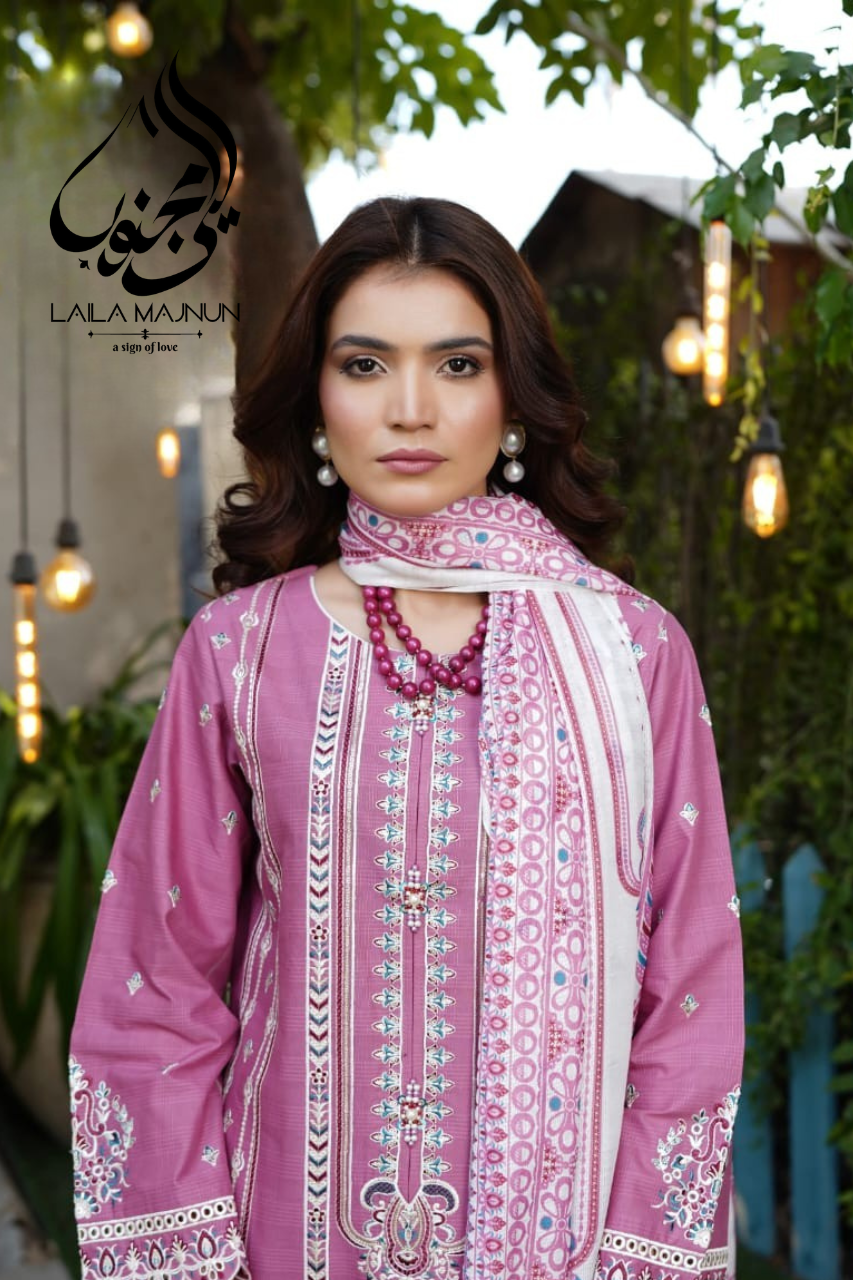 "Gul-Rukhi" – Embroidered 3 Piece Summer Suit