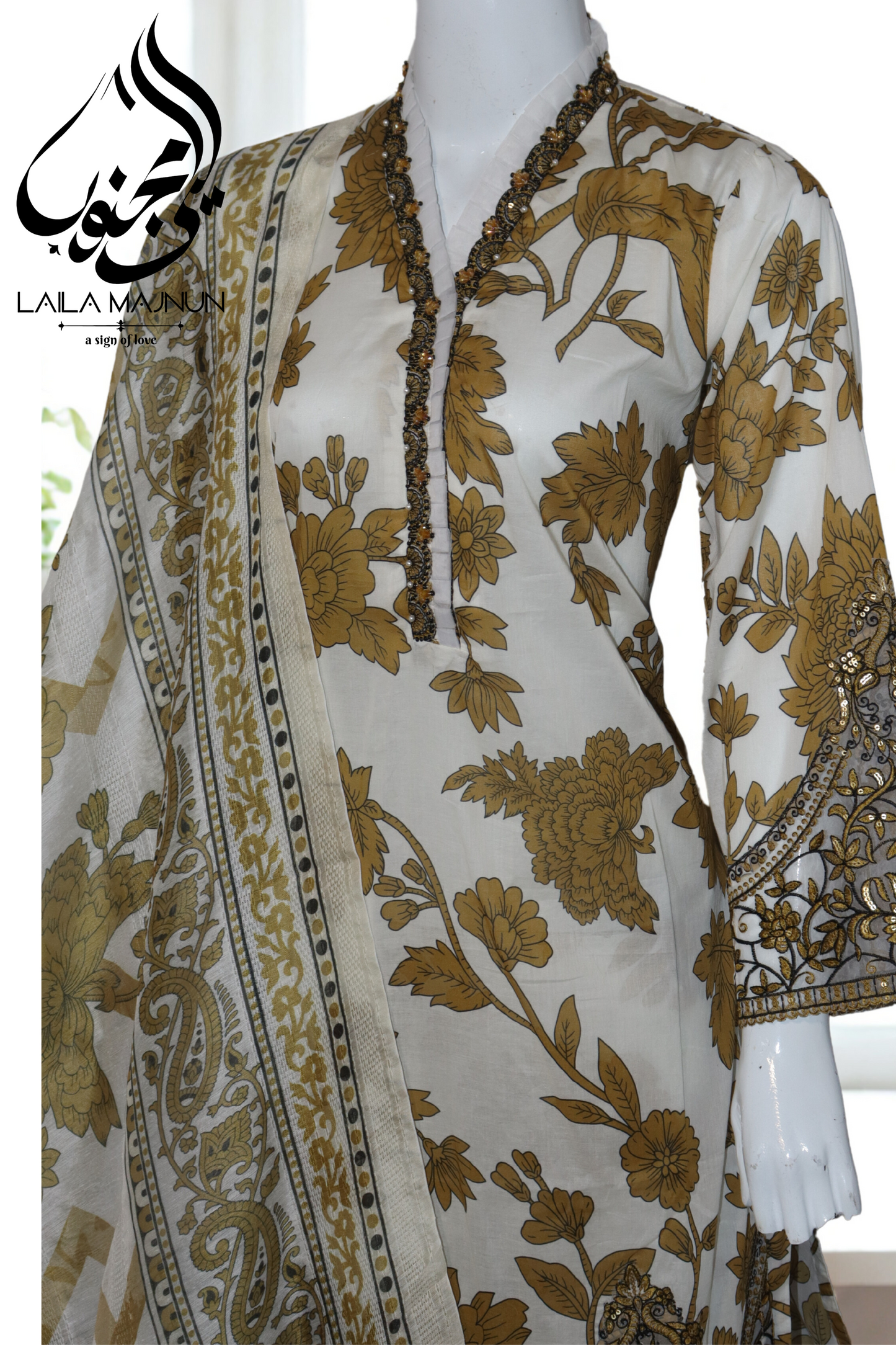 "Noor e Sahar" 3 Piece Lawn-Stitched
