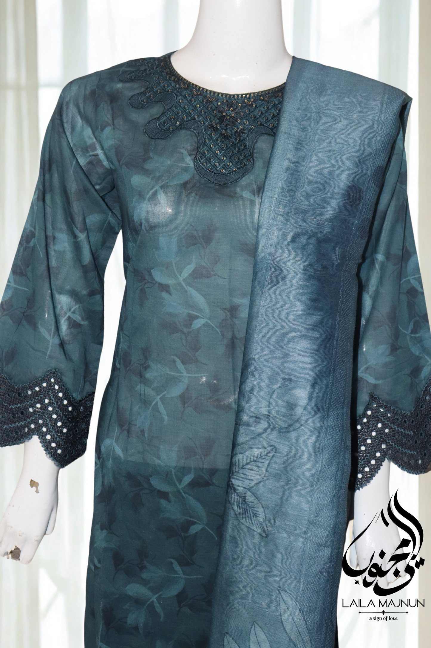 "Sham e Naz" 3 Piece Lawn-Stitched | All over Print