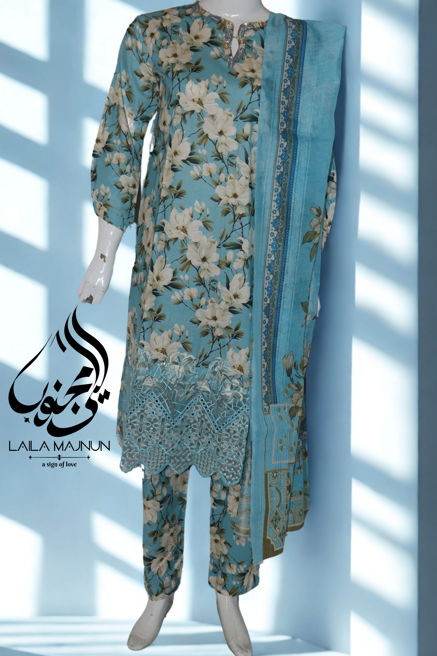 "Shaam e Ghazal" 3 Piece Lawn-Stitched