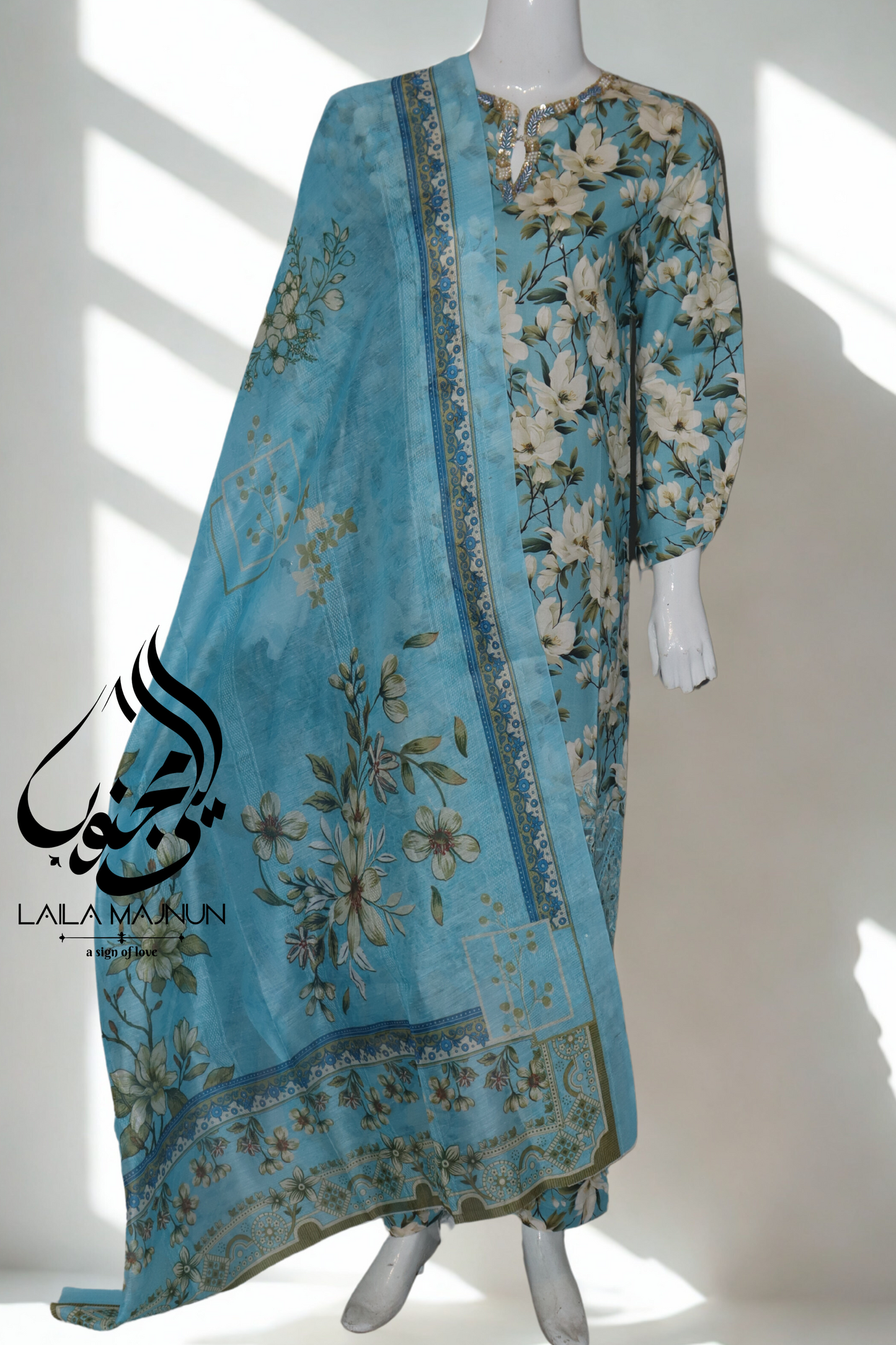 "Shaam e Ghazal" 3 Piece Lawn-Stitched