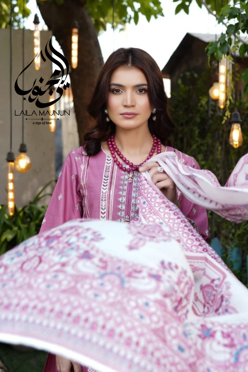 "Gul-Rukhi" – Embroidered 3 Piece Summer Suit