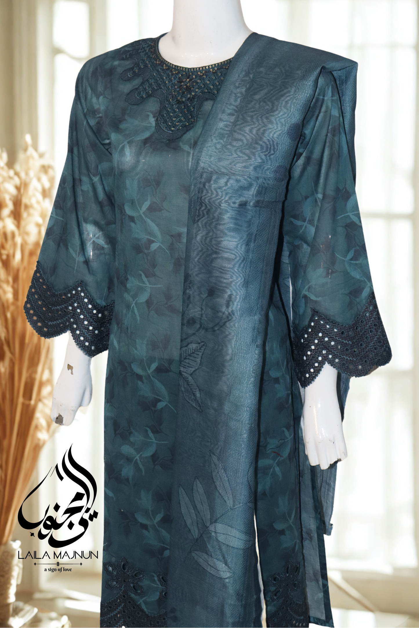 "Sham e Naz" 3 Piece Lawn-Stitched | All over Print
