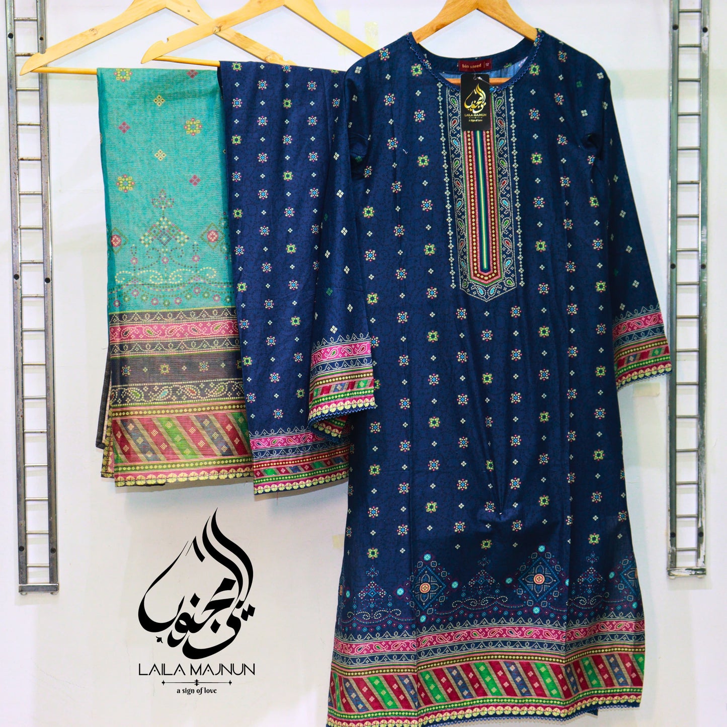 Original Bin Saeed Printed โ 3PC Lawn Suit