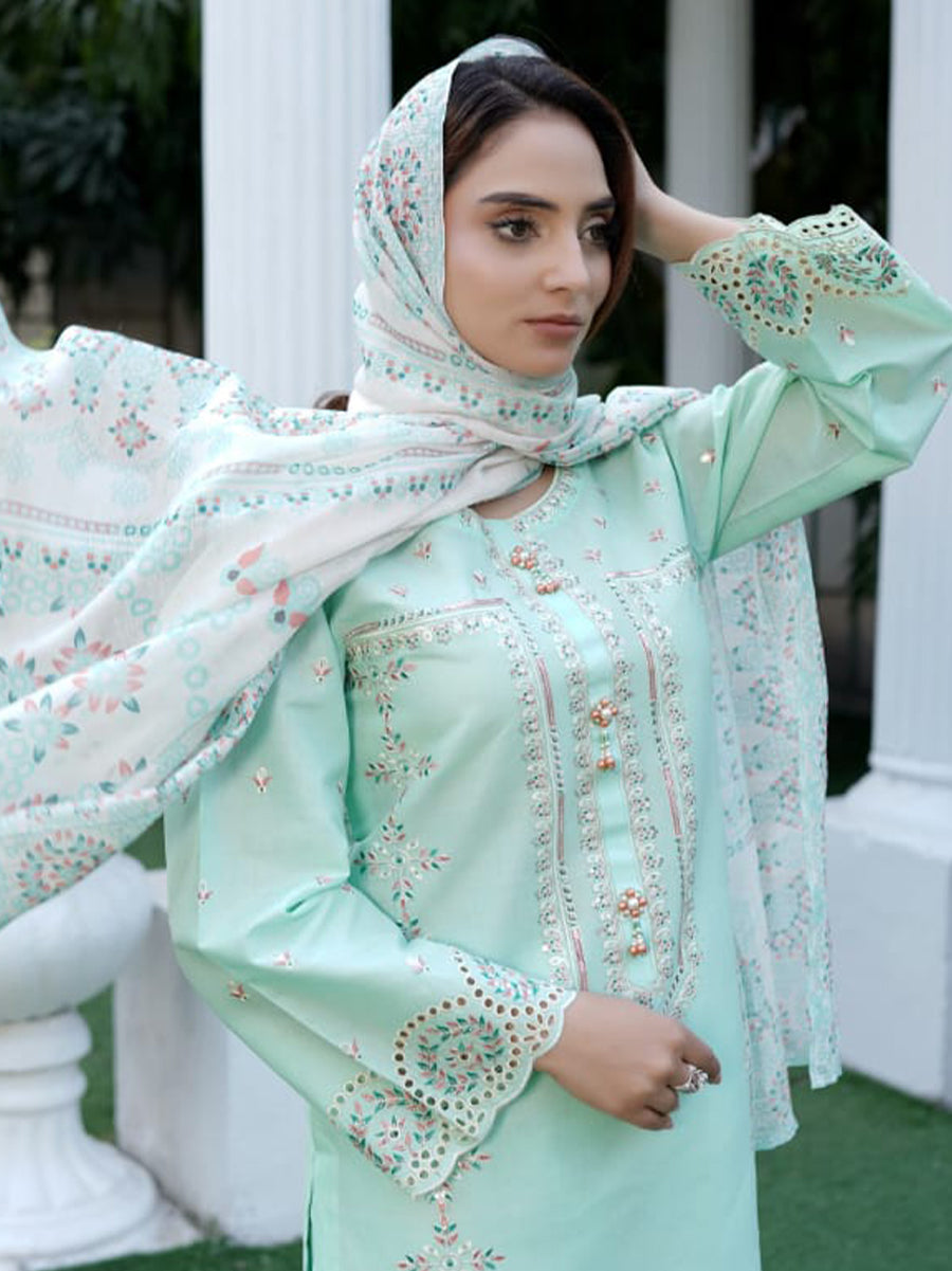 Zeba (زیبا) – Stitched 3 Piece