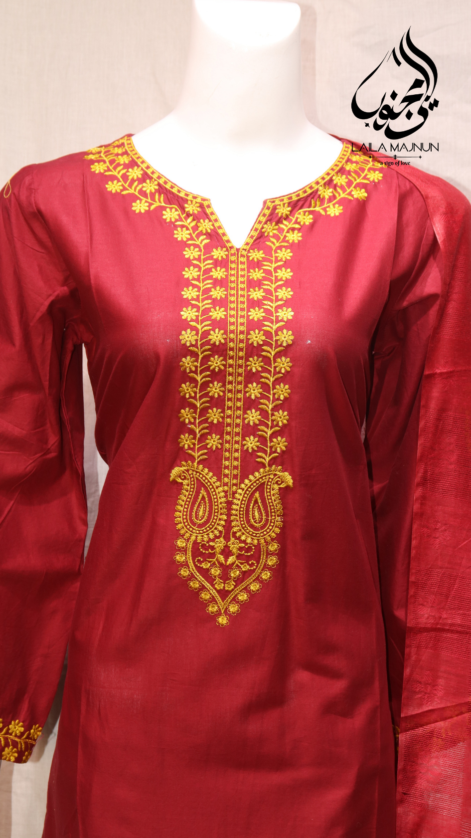 Shaam-e-Gulnaar 3PC Cotton Embroidered Suit