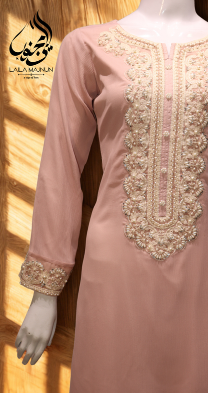 Gulbadan – 3PC Cotton Embroidered Suit (Semi-Formal)