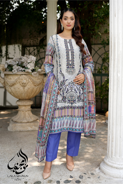 "Baagh-e-Ishq" 3PC Lawn Suit – Stitched