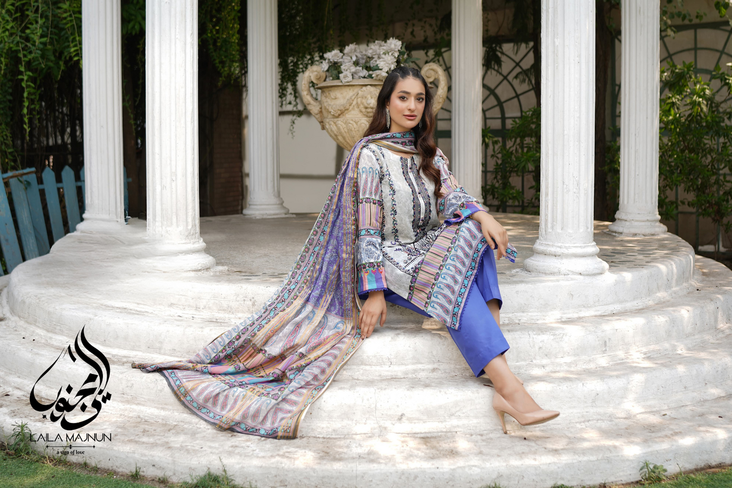 "Baagh-e-Ishq" 3PC Lawn Suit – Stitched