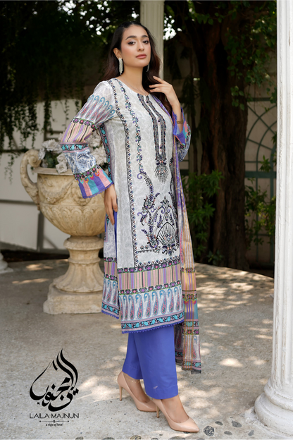 "Baagh-e-Ishq" 3PC Lawn Suit – Stitched