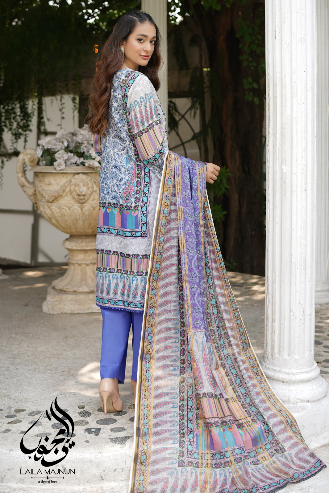 "Baagh-e-Ishq" 3PC Lawn Suit – Stitched