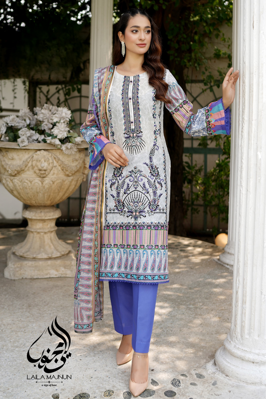 "Baagh-e-Ishq" 3PC Lawn Suit – Stitched