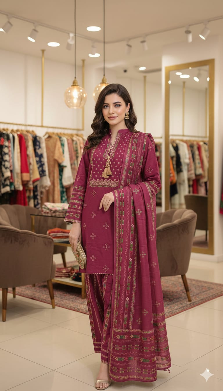 Ghausia Collection G 2159 | Luxury Embroidered Lawn 3-Piece Suite - Sun-Kissed Yellow Eid Arrival