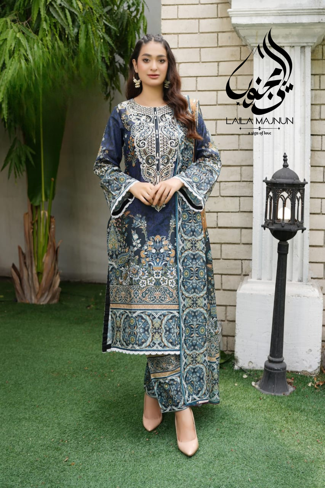 Zeenat-e-Bahar 3PC- Lawn Suit