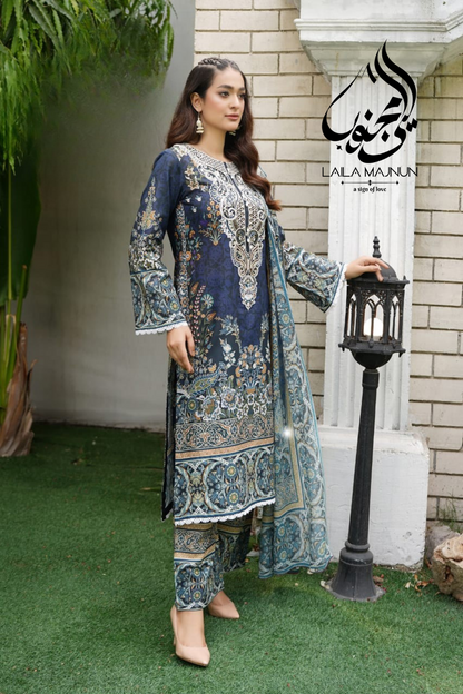 Zeenat-e-Bahar 3PC- Lawn Suit