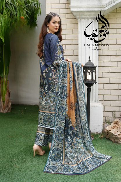 Zeenat-e-Bahar 3PC- Lawn Suit