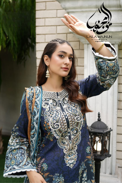 Zeenat-e-Bahar 3PC- Lawn Suit
