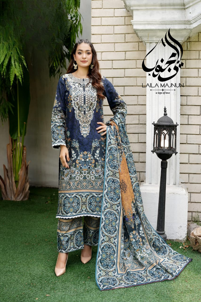 Zeenat-e-Bahar 3PC- Lawn Suit