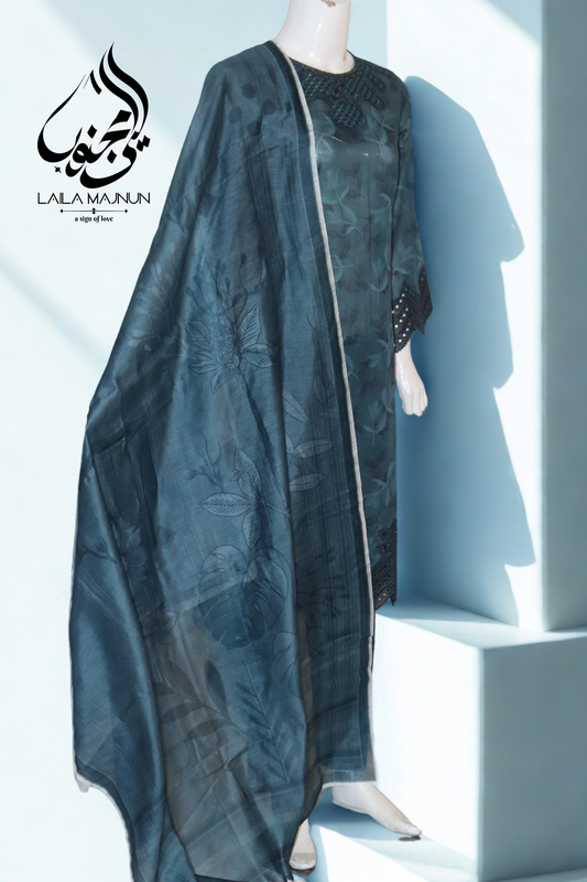 "Sham e Naz" 3 Piece Lawn-Stitched | All over Print
