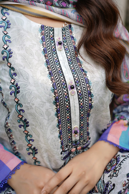 "Baagh-e-Ishq" 3PC Lawn Suit – Stitched