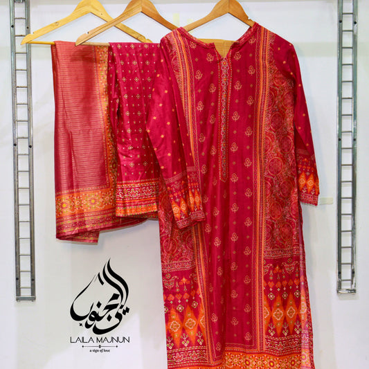 Original Bin Saeed Printed – 3PC Lawn Suit