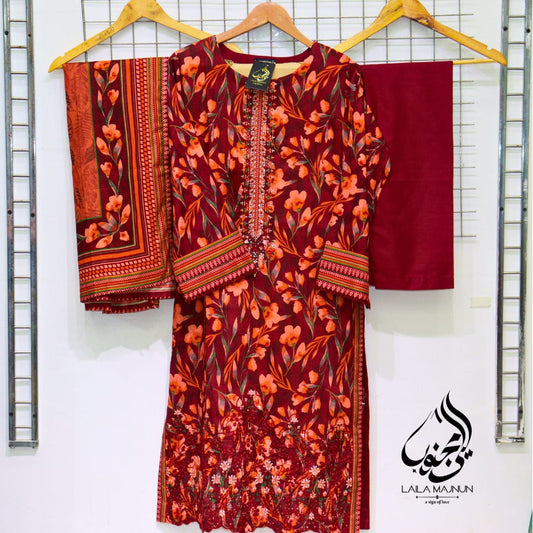Impression-3PC Lawn Suit