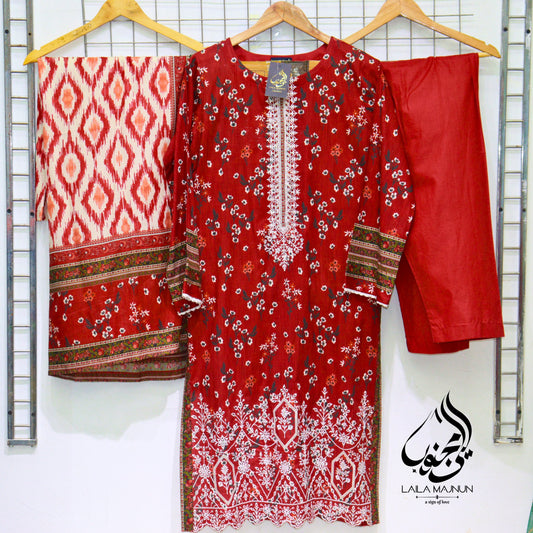 Impression-3PC Lawn Suit