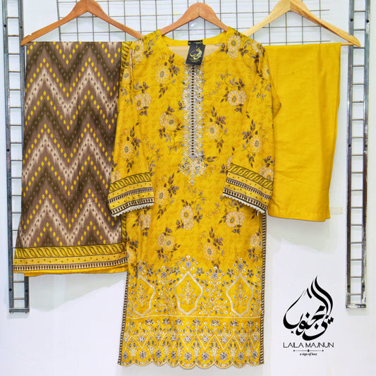 Impression-3PC Lawn Suit